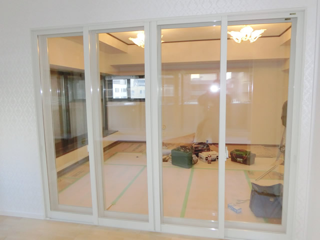 マンション窓の防音対策　ＬＩＸＩＬ内窓インプラス　施工事例　名古屋市東区